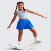 CRZ YOGA Girls Pleated Athletic Skirts Sparkle Blue XX-Large view 2