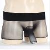 YiZYiF Men's See Through Mesh Boxer Briefs Elephant Nose Open Closed Sheath Panties Shorts Underwear Black&Opening Sheath One Size view 3