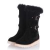 GUNIYIFS Womens Winter Snow Boots Faux Suede Warm Fur Lined Boots Mid-Calf Boots Anti-Slip Comfortable Dress Party Boots view 1