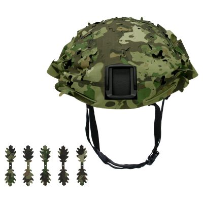 LOOGU Tactical Helmet Cover, Breathable Mesh Camo Camouflage Helmet Cover Great for Tactical Military Gear Combat Fast Helmet