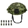 LOOGU Tactical Helmet Cover, Breathable Mesh Camo Camouflage Helmet Cover Great for Tactical Military Gear Combat Fast Helmet view 1