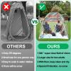 Large Clear Tents for Outside 2 Person, Sports Tent Waterproof Cold Weather,Outdoor Clean Pop up Camping Tent,Rain Sun Shelter for Watching Sports Events,Hiking,Fishing,Camping with Sealed Floor. view 2