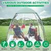 Large Clear Tents for Outside 2 Person, Sports Tent Waterproof Cold Weather,Outdoor Clean Pop up Camping Tent,Rain Sun Shelter for Watching Sports Events,Hiking,Fishing,Camping with Sealed Floor. view 4