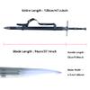 TeShoarud Steel White Wolf Sword Cosplay Prop Katana 47 Inch view 2