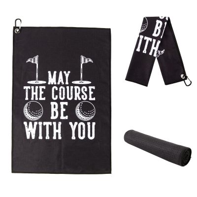 Golf Towel,Printed Golf Towels for Golf Bags with Clip,Golf Accessories Funny Golf Gifts For Men Golfers,Husband Boyfriend Dad,Birthday Gifts For Golf Fan-I Use This Towel to Wash My Balls (Golf#2)