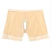 Hularka Women's Lace Trim Boy Shorts Underwear High Waist Hollow Out Safety Shorts Underpants Nude XX-Large view 4