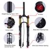 MirOdo 26/27.5/29Mountain Bike Suspension Fork Magnesium Alloy Shock Absorption Bike Fork 9mm QR 120mm Travel Tapered Tube Disc Brake Remote Lockout Air Forks (Size : 27.5") view 3