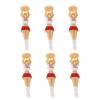 INOOMP 6pcs Pack Golf Accessories for Women Lady Tees Holder Plastic Golf Golfer Protective Tees view 1