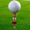 INOOMP 6pcs Pack Golf Accessories for Women Lady Tees Holder Plastic Golf Golfer Protective Tees view 2