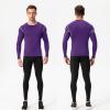 Men's Athletic Compression Shirts Long Sleeve Cool Dry Workout Running Tops Baselayer Undershirts view 4