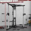 DONOW Cable Crossover Machine, Cable Fly Machine Home Gym System Workout Station with Dual Pulley System Pull-Up Bar Cable Bar and LAT Pull Down System (DN-5011) view 3