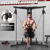 DONOW Cable Crossover Machine, Cable Fly Machine Home Gym System Workout Station with Dual Pulley System Pull-Up Bar Cable Bar and LAT Pull Down System (DN-5011) view 4