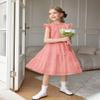 Arshiner Girls Summer Dress Boho Wedding Party Ruffle Sleeve Elegant DressesPink Size 5 view 2