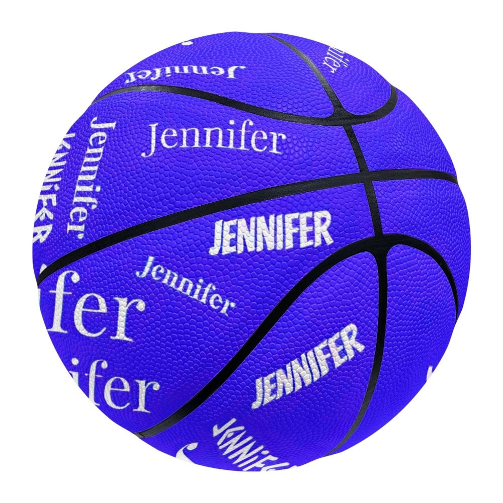 MuMiY Custom Basketball with Name, All Printed Name Personalized Sports Gift, Size 7 (29.5") / Size 5 (27.5"), Birthday Present, Team Gifts