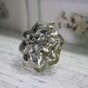 Southst 4PCS Ornate Vintage Dresser Glass Drawer Knobs Pulls Cabinet Handles Vintage Furniture Knobs Inner Electroplated view 2