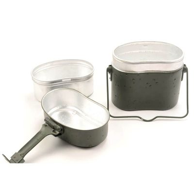 Aluminum Alloy Military Mess Tin, Portable Outdoor Camping Lunch Box German Military Style for Camping Hiking Backpacking Travel Outdoor Cooking