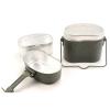 Aluminum Alloy Military Mess Tin, Portable Outdoor Camping Lunch Box German Military Style for Camping Hiking Backpacking Travel Outdoor Cooking view 1