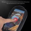 XHTLLO Bike Frame Bag, Waterproof Bike Phone Front Frame Bag, Large Space Design Bike Phone Holder with Sensitive, for Cycling, Bike Accessories view 2