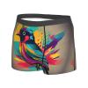 Colorful Bird Premium Elastic Men'S Boxer Briefs,Comfortable And Breathable Men'S Underwear view 2
