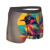 Colorful Bird Premium Elastic Men'S Boxer Briefs,Comfortable And Breathable Men'S Underwear view 3