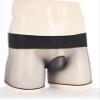 YiZYiF Men's See Through Mesh Boxer Briefs Elephant Nose Open Closed Sheath Panties Shorts Underwear Dark Gray&Bulge Pouch One Size view 3