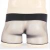 YiZYiF Men's See Through Mesh Boxer Briefs Elephant Nose Open Closed Sheath Panties Shorts Underwear Dark Gray&Bulge Pouch One Size view 4