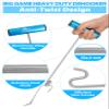 BLUEWING 24in Push and Pull Fishing Dehooker Stainless Steel Fish Hook Remover Big Game Heavy Duty Saltwater Dehooking Tool Twist Resistance Design, Blue view 2
