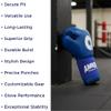 Boxing Lace Covers Secure Fit Stability and Style Enhance Glove Performance Reduce Movement for Training and Competition Gloves Not Included, Blue view 4