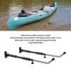 XHTLLO Kayak Storage Rack, Aluminum Alloy Retractable Length Wall Mount Kayak Hooks, 90 Degrees Freely Rotation EVA Guardive Foam Canoe Hangers, for Snowboards view 3