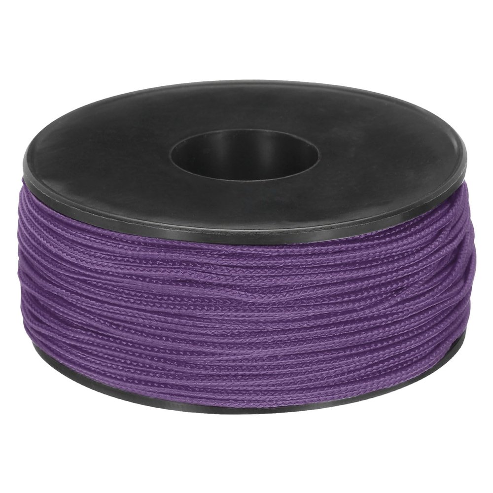 MECCANIXITY 1.18mm x 164 Feet Paracord Micro Cord Rope 100 LB Polyester Braided Cord Spool for Camping Outdoor Jewelry Bracelet, Purple