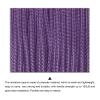 MECCANIXITY 1.18mm x 164 Feet Paracord Micro Cord Rope 100 LB Polyester Braided Cord Spool for Camping Outdoor Jewelry Bracelet, Purple view 3