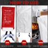 Copkim 2 Sets Emergency Fire Blanket for Home Fire Suppression Thermal Blankets with Emergency Whistles, Hooks and Gloves for Kitchen, Fireplace, Car, Office, 39.3" x 39.3" view 4