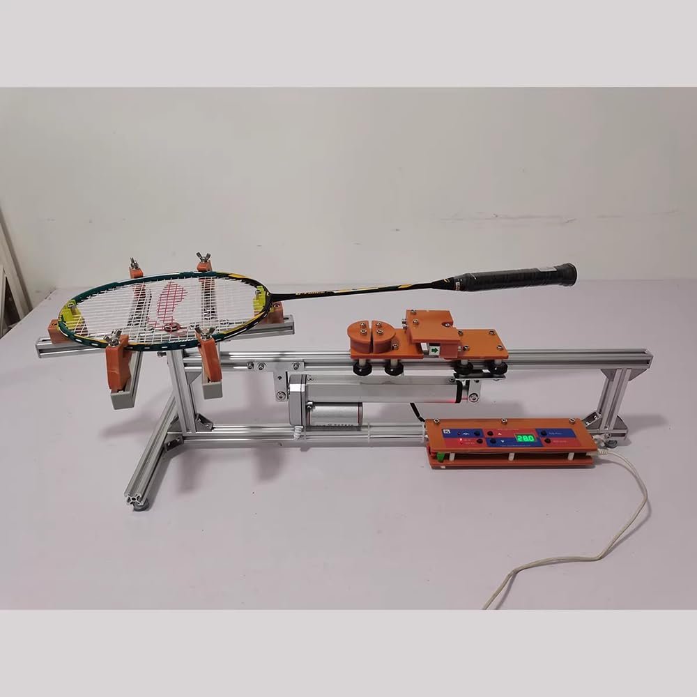Smart Clamp-Type Electric Badminton Racket Stringing Machine Wire Stretcher DIY Racket Frame Threading Machine + Standard Tool