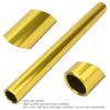 Gavigain 3Pcs Track Field Relay Batons,Aluminum Alloy Electroplating Relay Batons Track and Field Sprint Match Batons (Gold) view 2