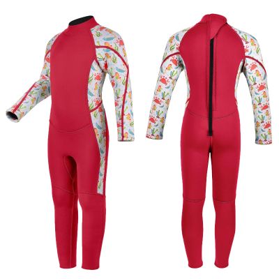 Kids Wetsuit for Girls Boys Toddler Youth 3mm Neoprene Child Full Wet Suits Warm in Cold Water Thermal Back Zip for Swimming Diving Skiing Surfing