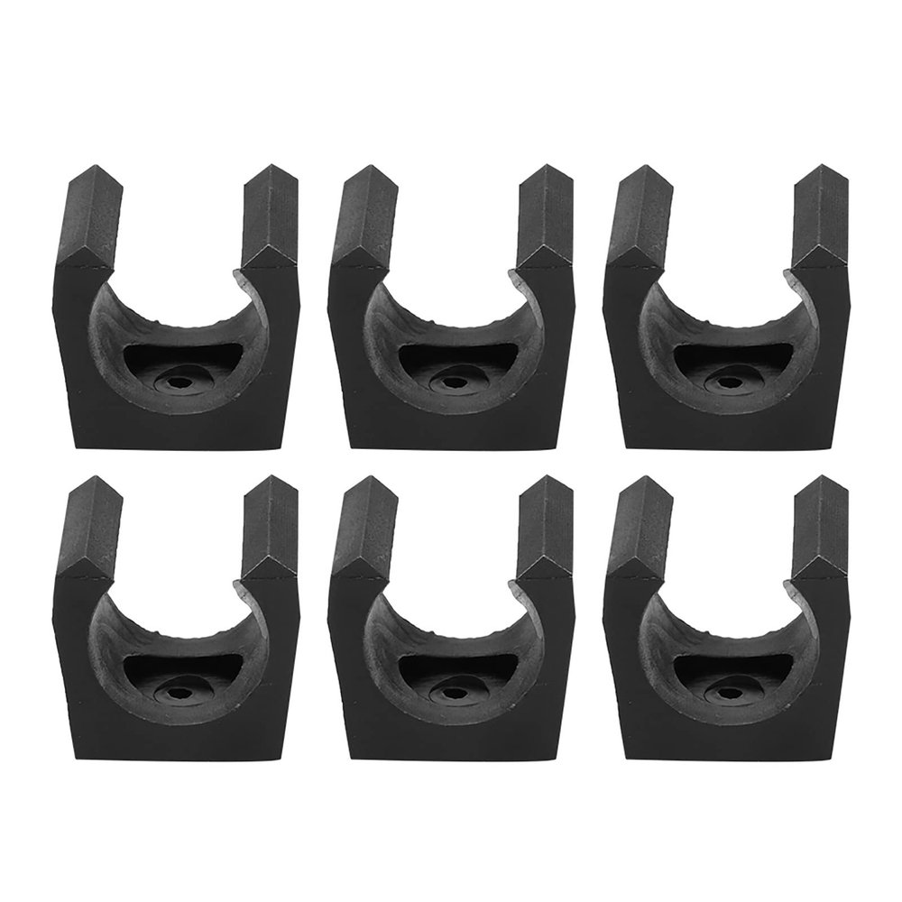 CDQL 6pcs Pool Cue Holder,Portable Plastic Billiards Pool Single Holder,Mini Rod Organizer Carrier Accessory,Single Holder Wall Mount Organizer