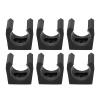 CDQL 6pcs Pool Cue Holder,Portable Plastic Billiards Pool Single Holder,Mini Rod Organizer Carrier Accessory,Single Holder Wall Mount Organizer view 1