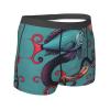 Fish And Octopus Premium Elastic Men'S Boxer Briefs,Comfortable And Breathable Men'S Underwear view 3