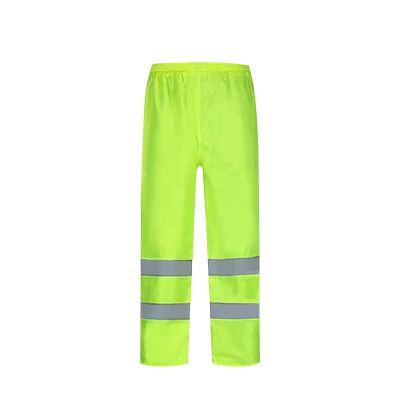 Cambkatl Men's Reflective Rain Pants High Visibility Waterproof Workwear Pants for Outdoor Cycling Hiking