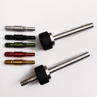 achard 3/8-16 Pool Cue Bumper Set Extension Kit - 2.5" Long Thread Type (Many Colors in Option) (Black)