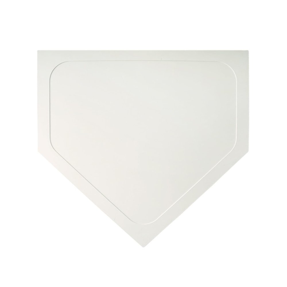 clinmday Baseball Home Plate,Wear Resistant Home Plate Field Base for Softball Kickball Practice Pitching Hitting Red B