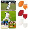 clinmday Baseball Home Plate,Wear Resistant Home Plate Field Base for Softball Kickball Practice Pitching Hitting Red B view 4