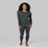 32 Degrees Women's Lightweight Baselayer Crew Top | Form Fitting | Long Sleeve | 4-Way Stretch | Thermal, Charcoal Heather, X-Small view 3
