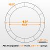 ExacMe Thicker Trampoline Pad 13 Foot with Opening, Replacement Spring Cover Safety Frame Pad, Storage Bag (Grey) view 2