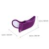Happyyami 1pc Gluten Bladder Controller and Thigh Muscle Buttocks Inner Thigh Exerciser Buttocks Exerciser Orthotics Hip Clip Booty Miss Purple Fat Burning Beauty Device view 2
