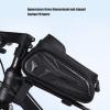 XHTLLO Bike Frame Bag, Stable Waterproof Bike Front Frame Bag, TPU Bike Handlebar Bag with Front Sun Visor, for Mountain Bike Road Bike view 3