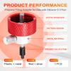 Luejnbogty Reusable Propane Filling Adapter Gas Accessories for Green Gas Tank with Silica Pore Filling Adapter, Red & silver view 4
