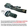 ZYRELYNX 2 Pack Helmet Quick Release Buckle Kit Ratcheted Helmet Chin Strap Adapter - Replacement Kit Compatible with Classic D-Rings Helmet, For Half, 3/4, Full Face Helmet, Black view 3