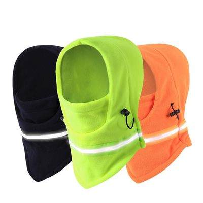 Winter Balaclava High Visibility Polar Fleece Ski Face Mask Men Reflective Windproof Fleece Hat Neck Head Warmer Ski Mask