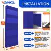 VANCL 24x72 Gym Mats - Anti Collision Wall Padding for Kids (3 Pack) [72''Lx24''Wx2''T] view 2